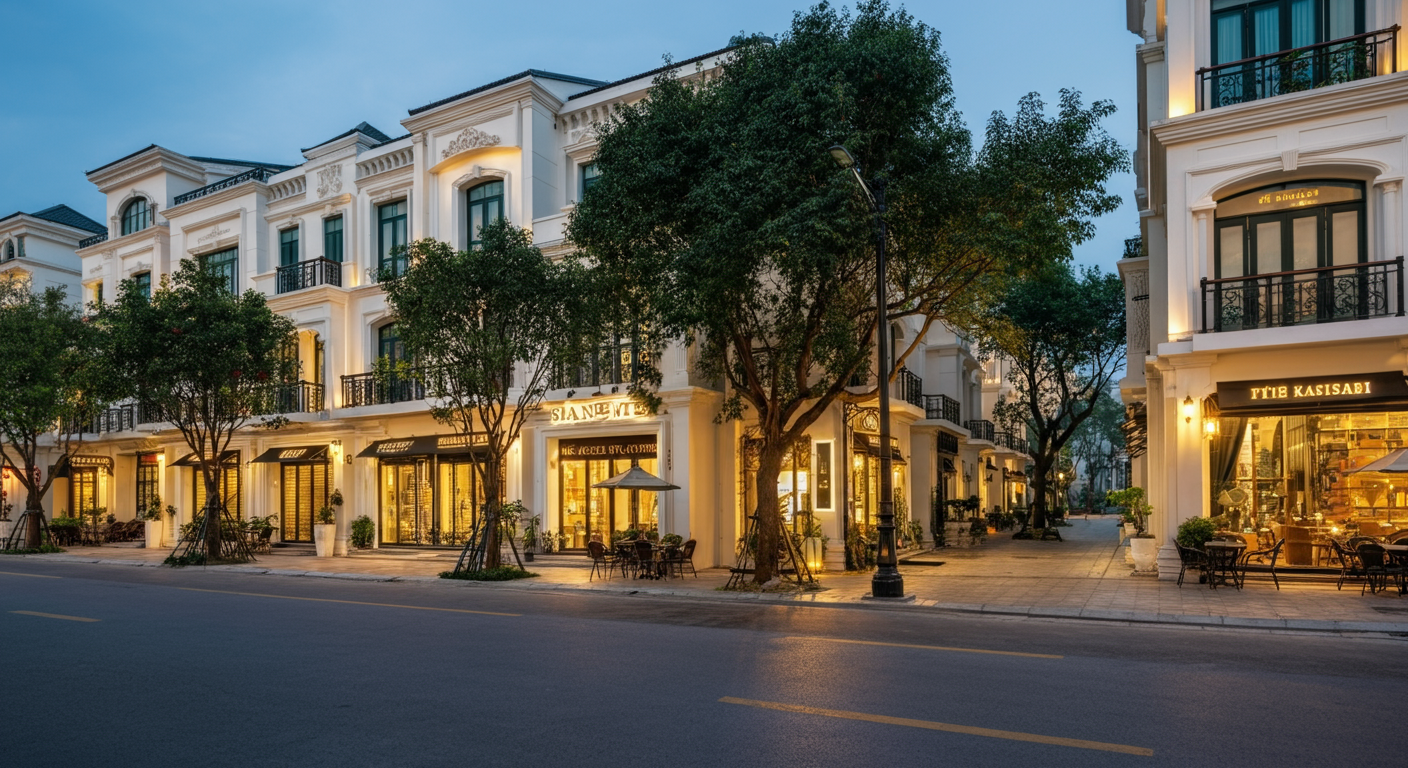 Geleximco A Hà Đông shophouse La Poseidon