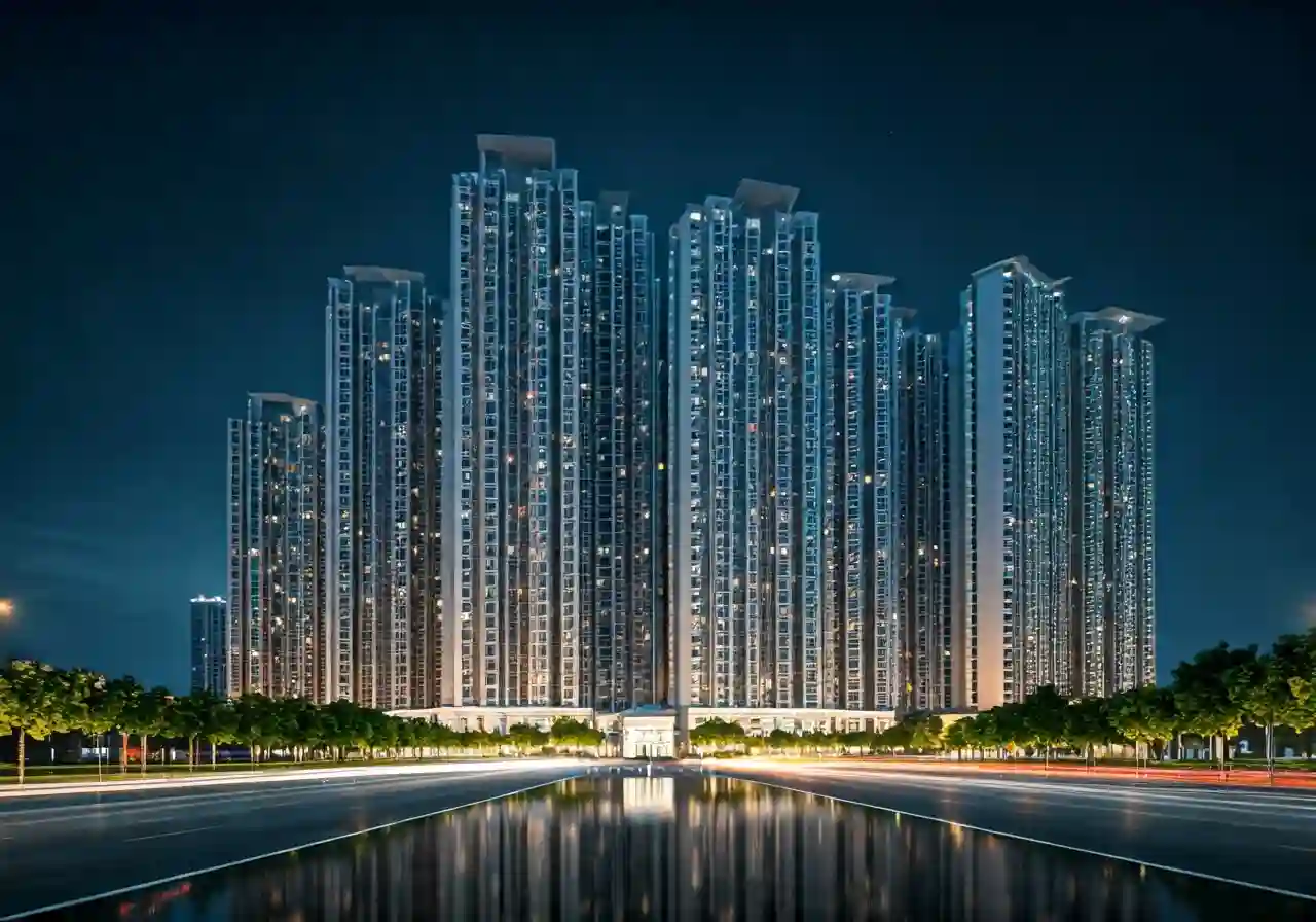 GIA by KITA Du an can ho va nha o thap tang tai Ha Noi - canh dem