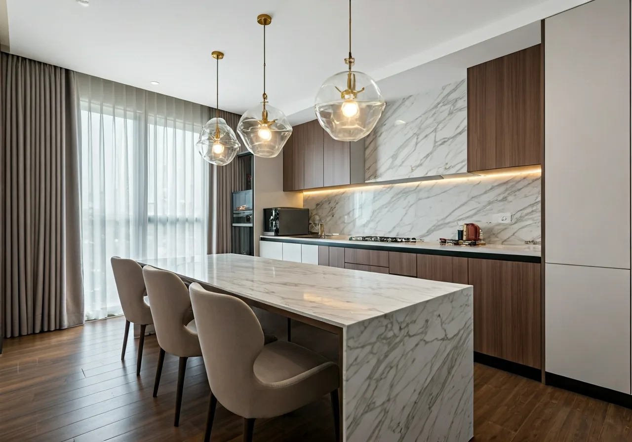Golden Point Residences Du an nha o xa hoi tai Hai Phong - thiet ke bep