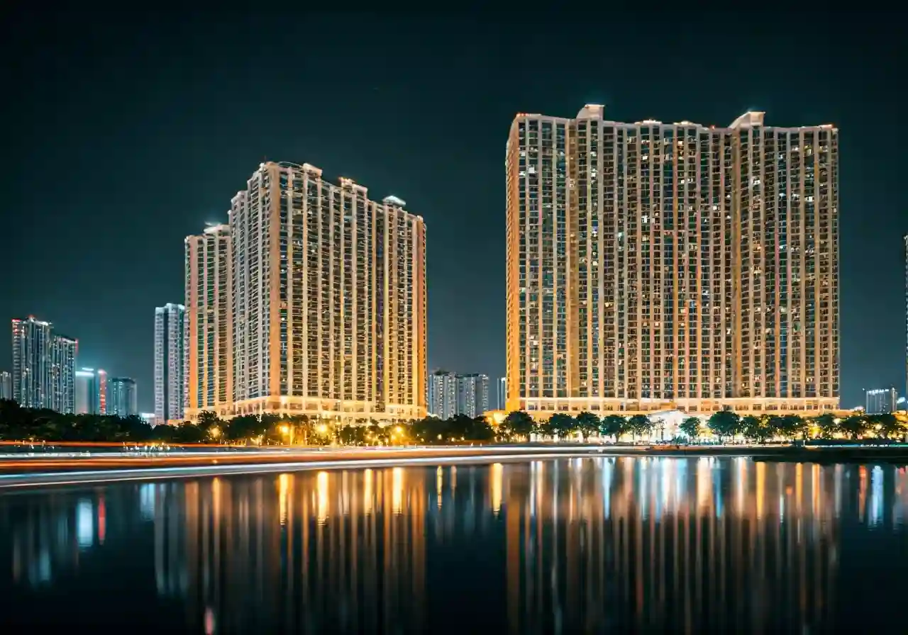 Golden Square Nha Trang Du an nha o xa hoi tai Khanh Hoa - canh dem