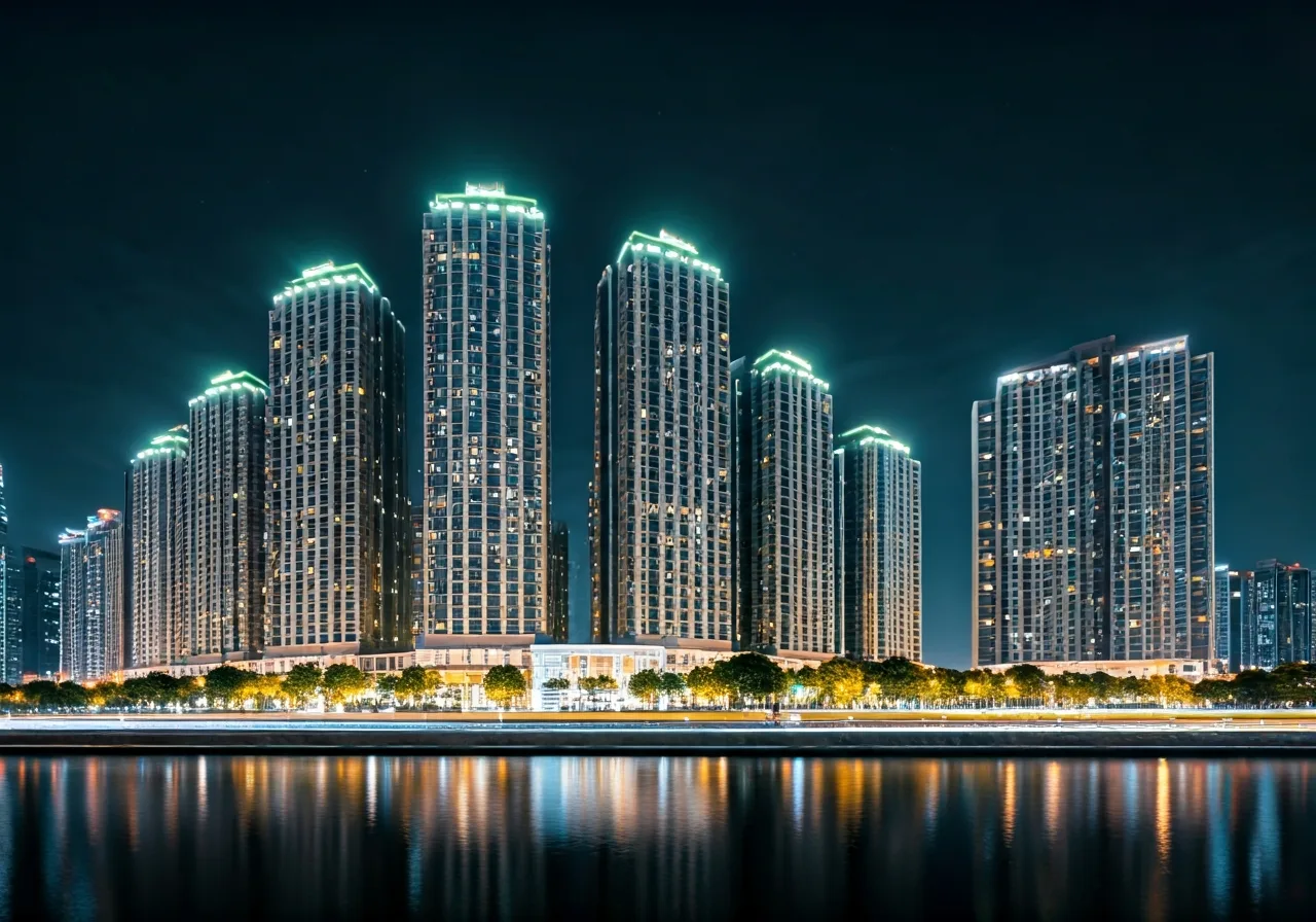 Green Skyline Du an can ho tai TPHCM - canh dem