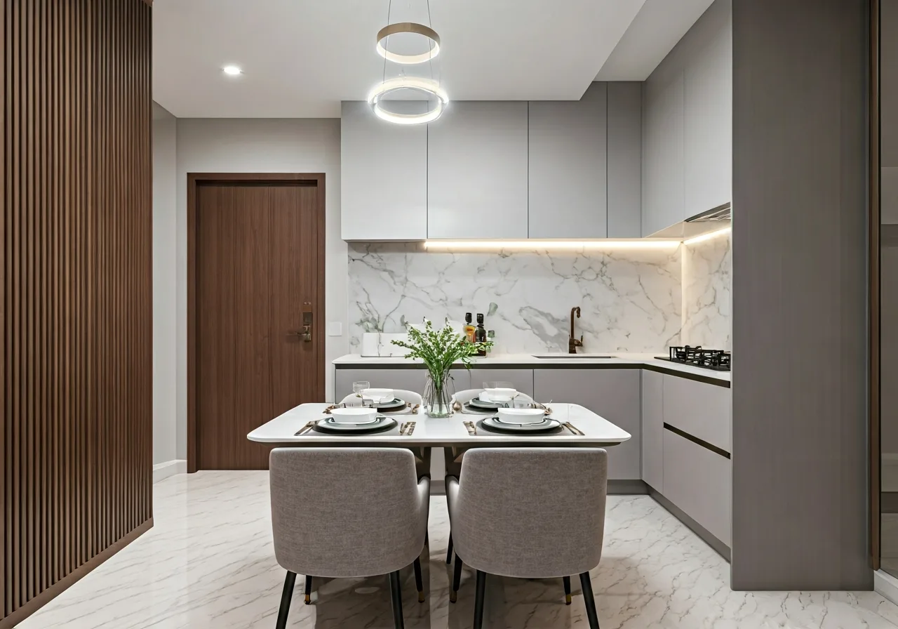 GreenLife Apartment Du an nha o xa hoi tai Quang Ninh - thiet ke bep