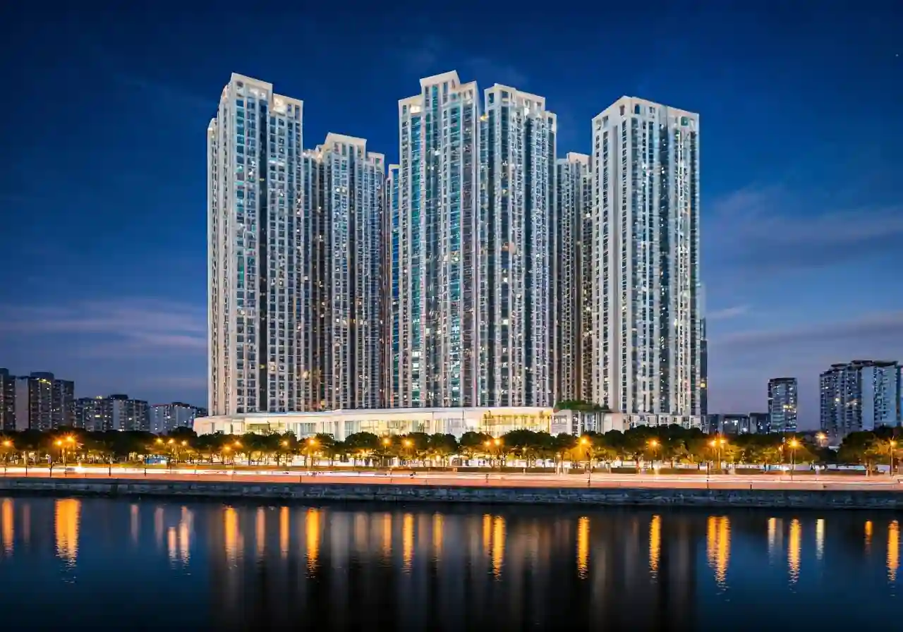 Hanoi Melody Residences Du an chung cu tai Linh Dam Ha Noi - canh dem