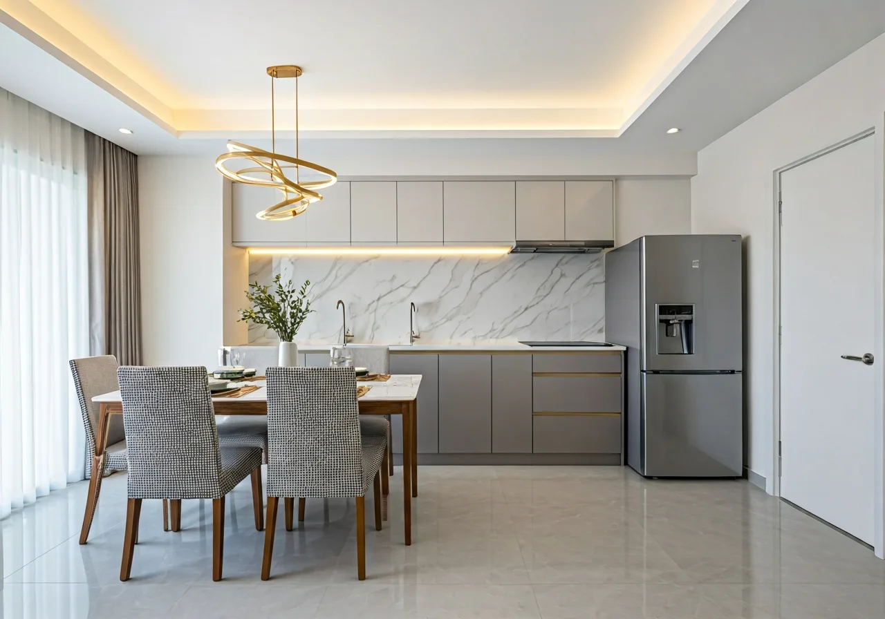Happy Home 2 Du an nha o xa hoi thuoc An Phu Eco City Can Tho - thiet ke bep