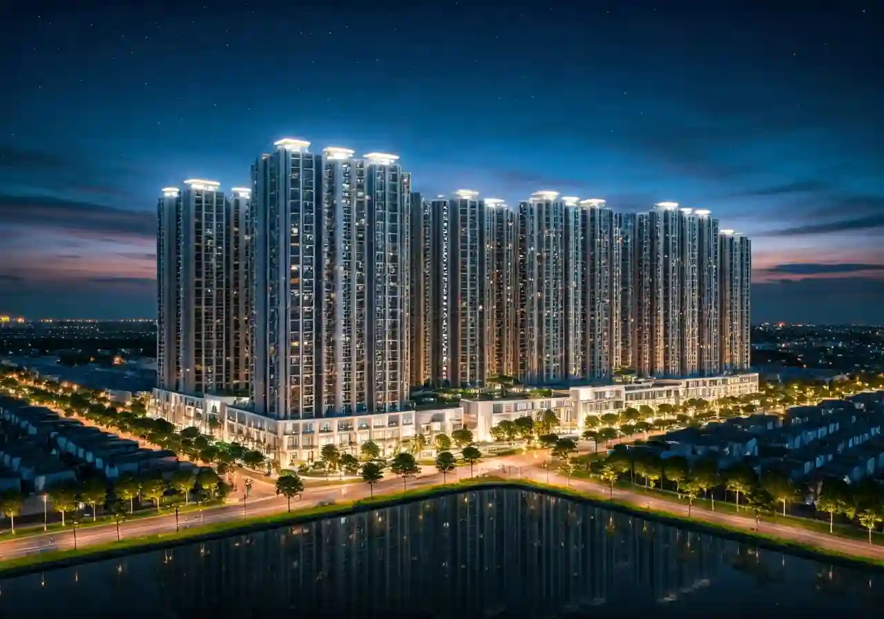 Happy Home 2 Du an nha o xa hoi thuoc An Phu Eco City Can Tho - canh dem