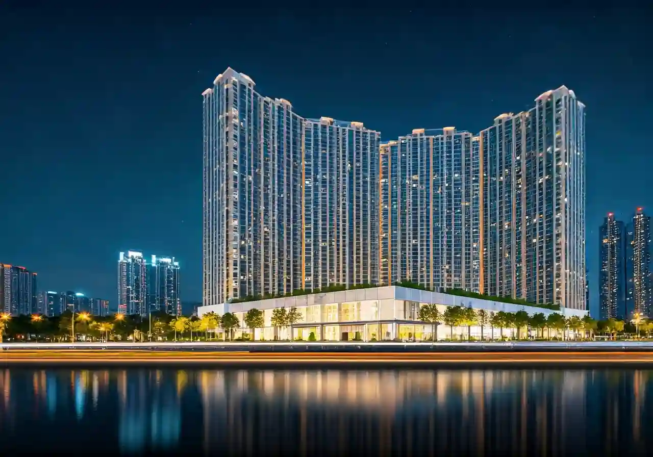Happy Home Thanh Hoa Phan khu nha o xa hoi thuoc Vinhomes Star City - canh dem