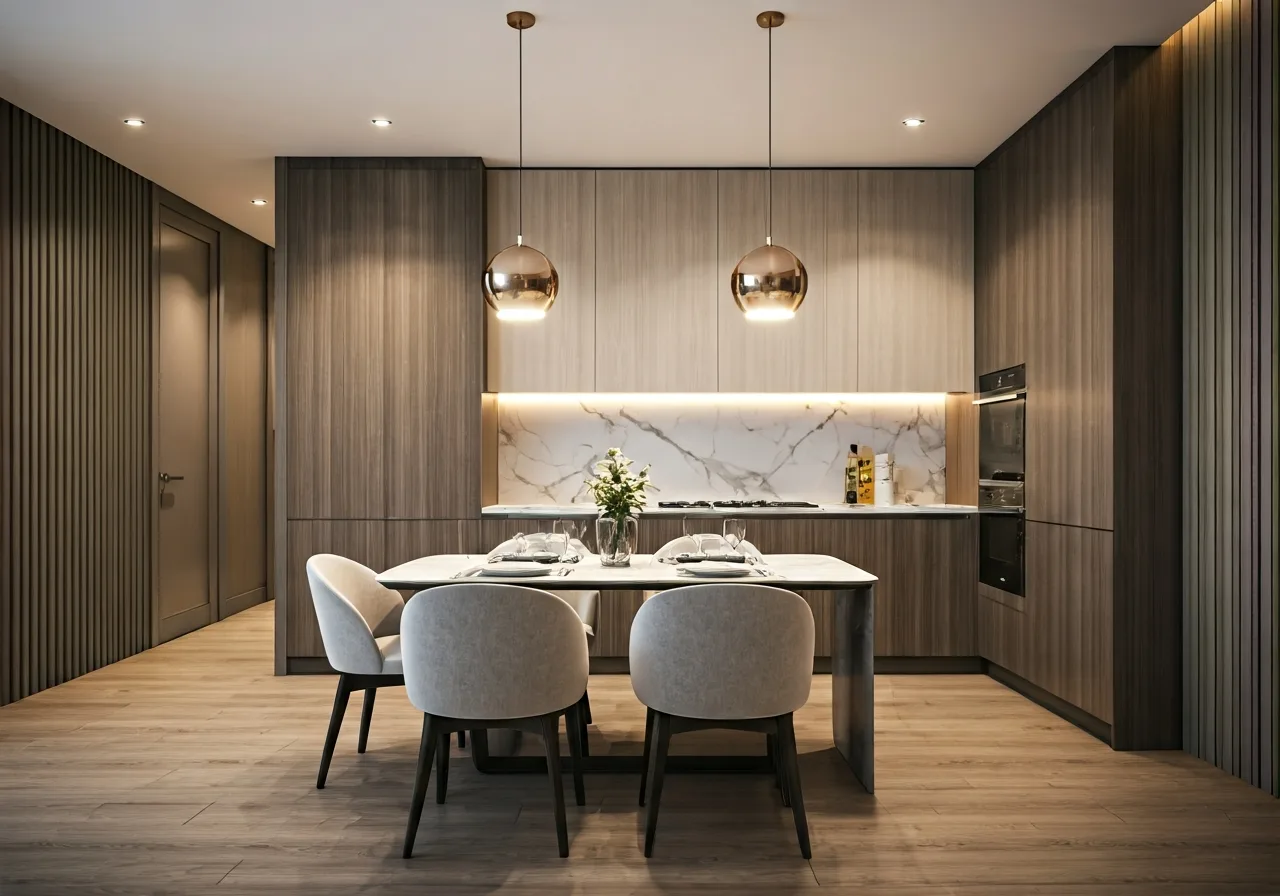 Harbor Residence Du an nha o xa hoi tai Hai Phong - thiet ke bep