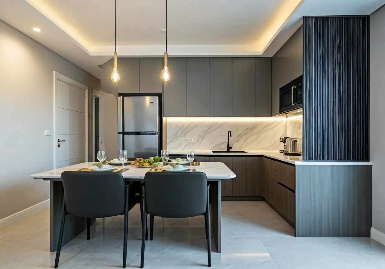 Haus Da Lat Du an biet thu tai thanh pho Da Lat - thiet ke bep