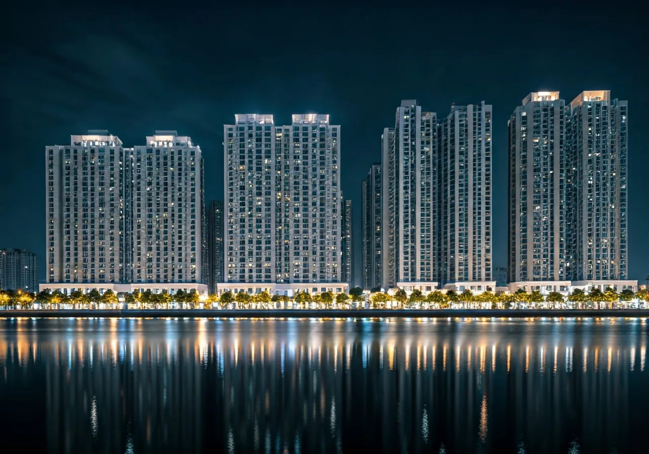 Hoang Huy New City Du an khu do thi tai Hai Phong - canh dem