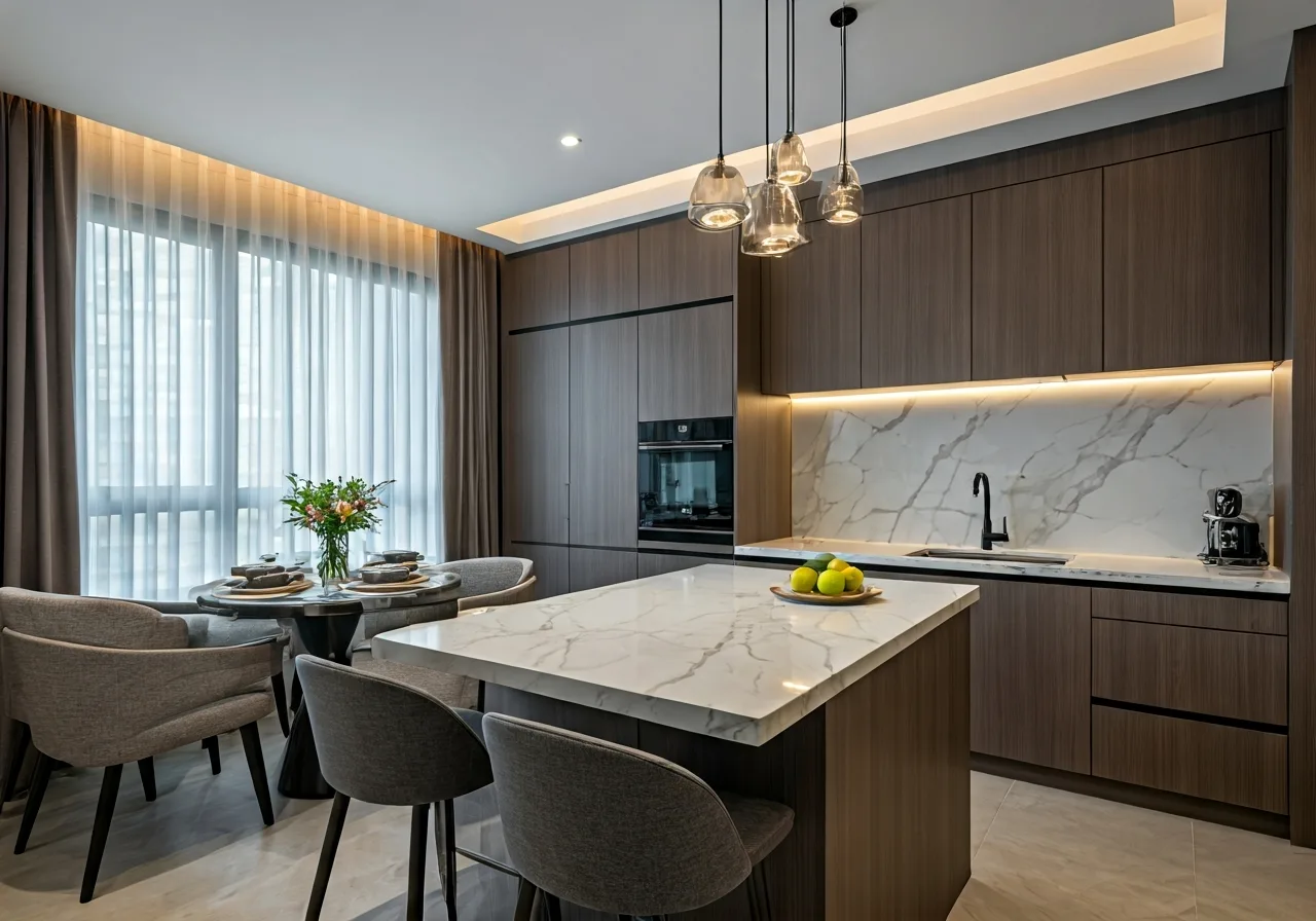 Hoang Ninh Ecolife Du an nha o xa hoi tai Bac Ninh - thiet ke bep