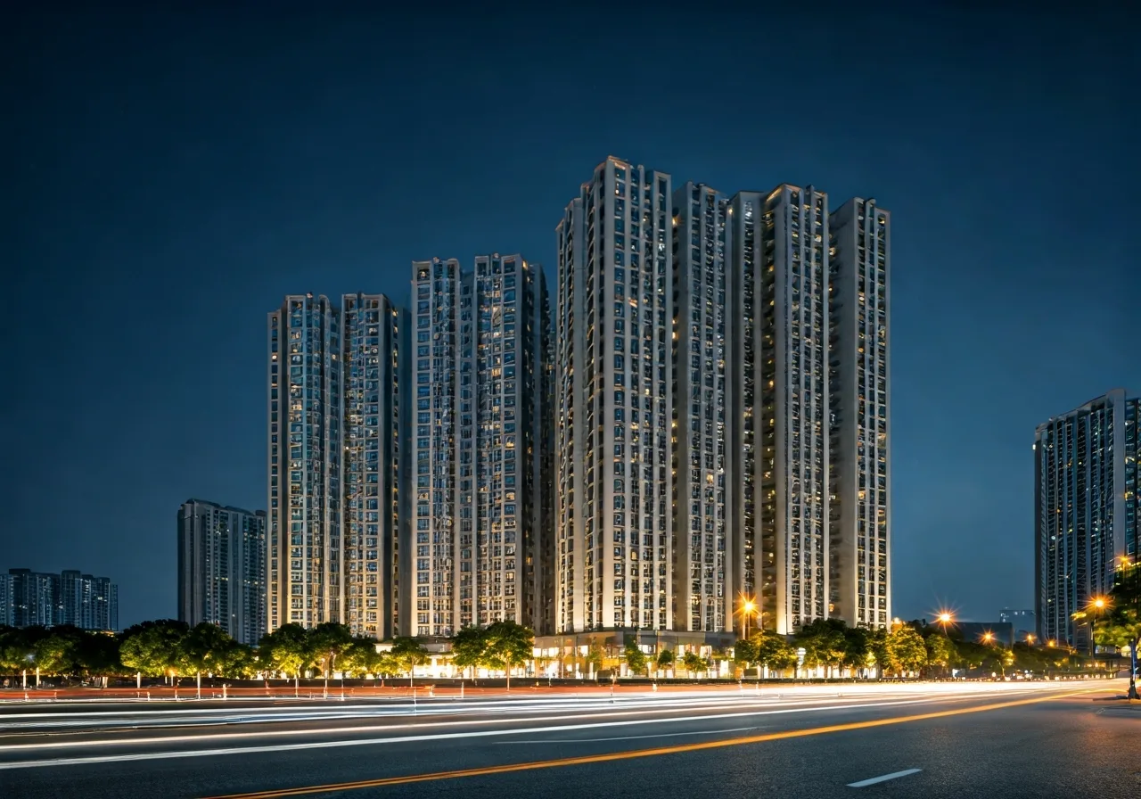 HUD Thu Duc Du an nha o xa hoi tai TPHCM - canh dem