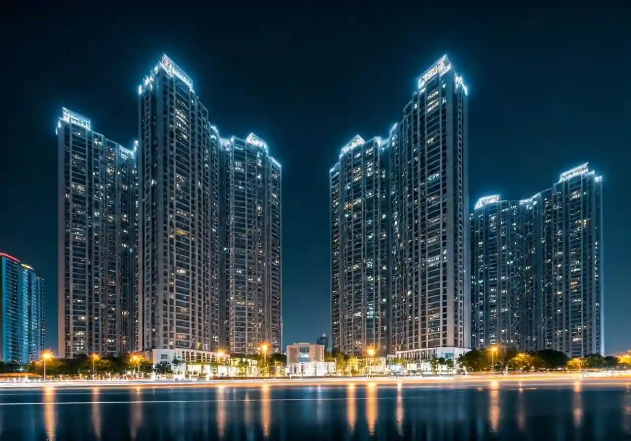 Imperia Sky Park Du an can ho tai Ha Noi - canh dem