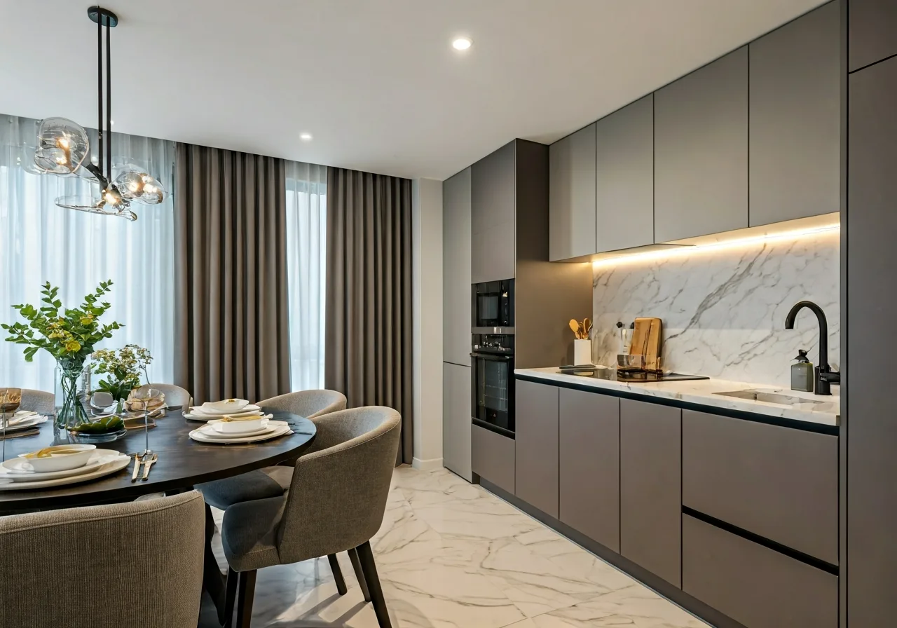 Jade Square Khu phuc hop tai Ha Noi - thiet ke bep