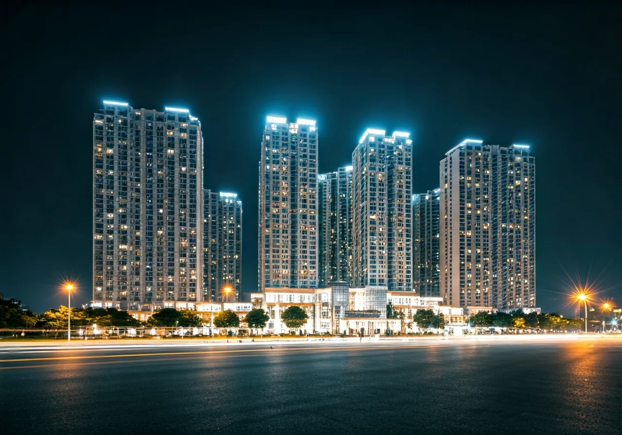 Jade Square Khu phuc hop tai Ha Noi - canh dem
