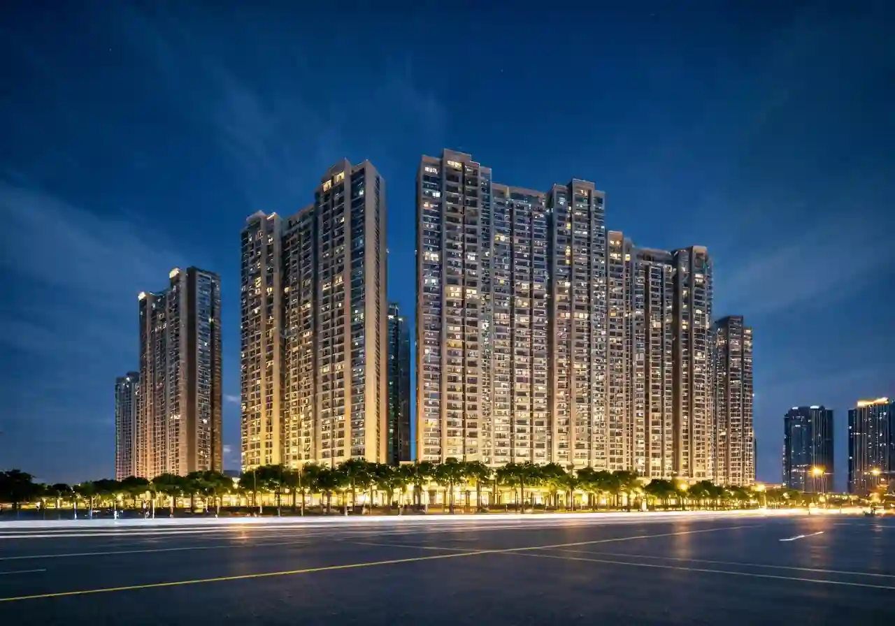 Khai Hoan Prime Du an can ho Resort tai khu Nam TPHCM - canh dem