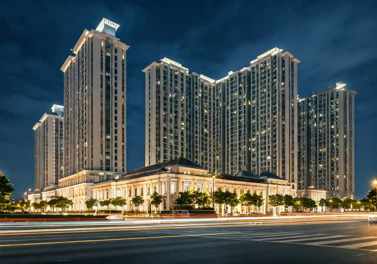 Khang Phat Diamond Central Du an dat nen shophouse tai Bac Ninh - canh dem