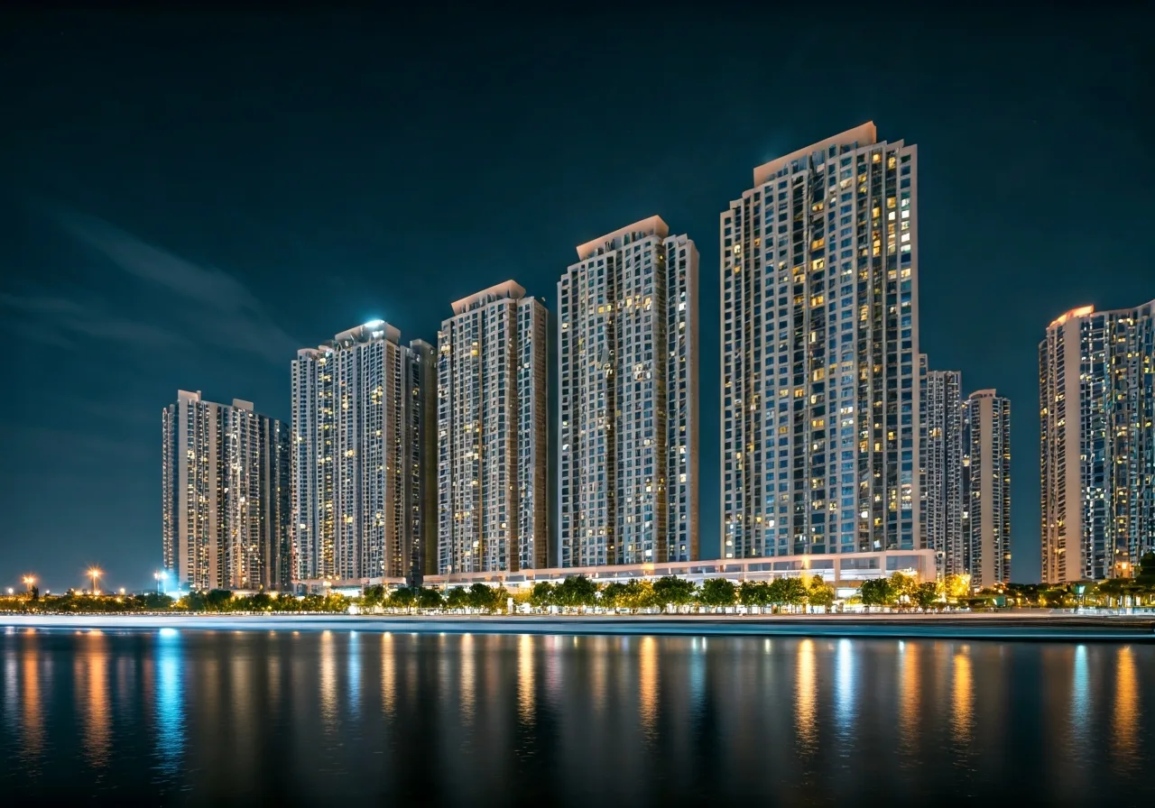 Khu can ho The Alta Height - canh dem