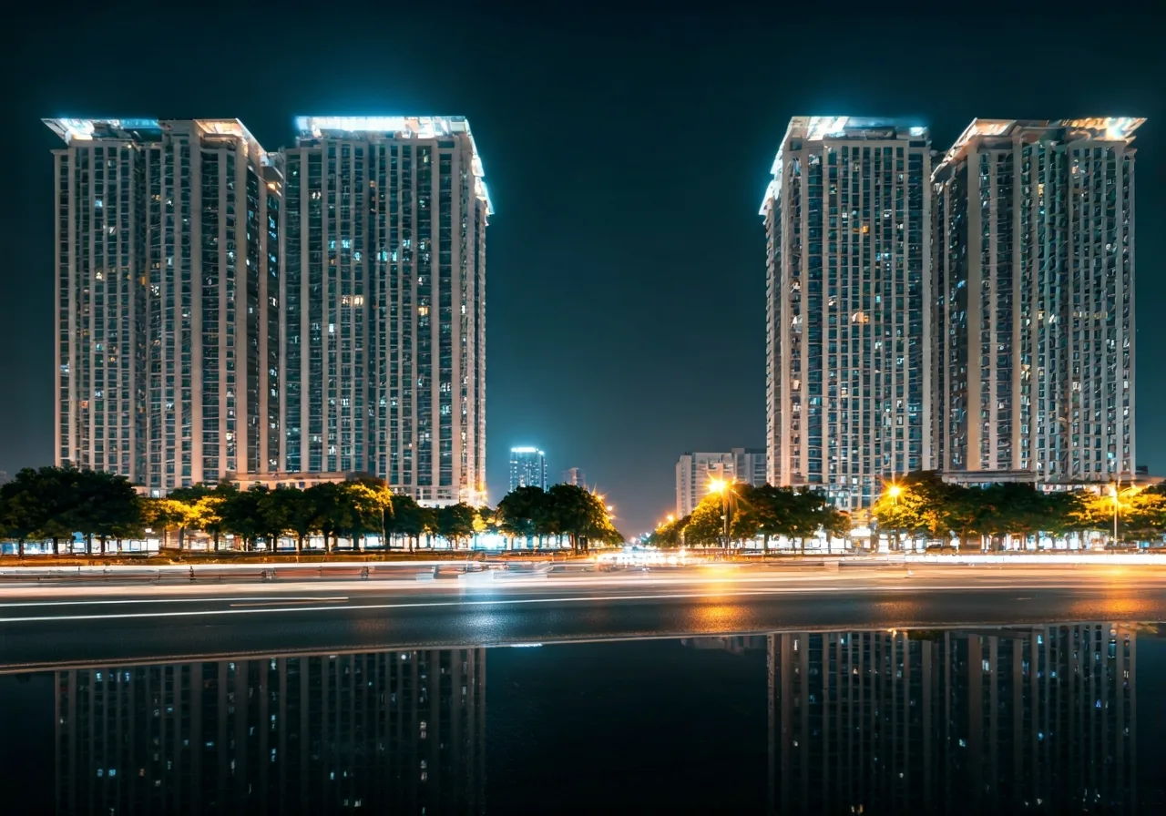 Khu do thi Hiep Hoa Dong Nai - canh dem