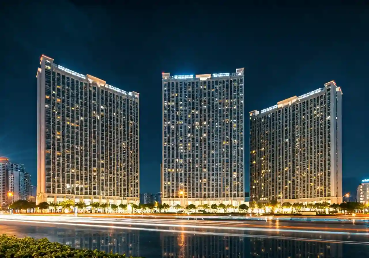Khu phuc hop thuong mai khach san can ho TTC Plaza Da Nang - canh dem