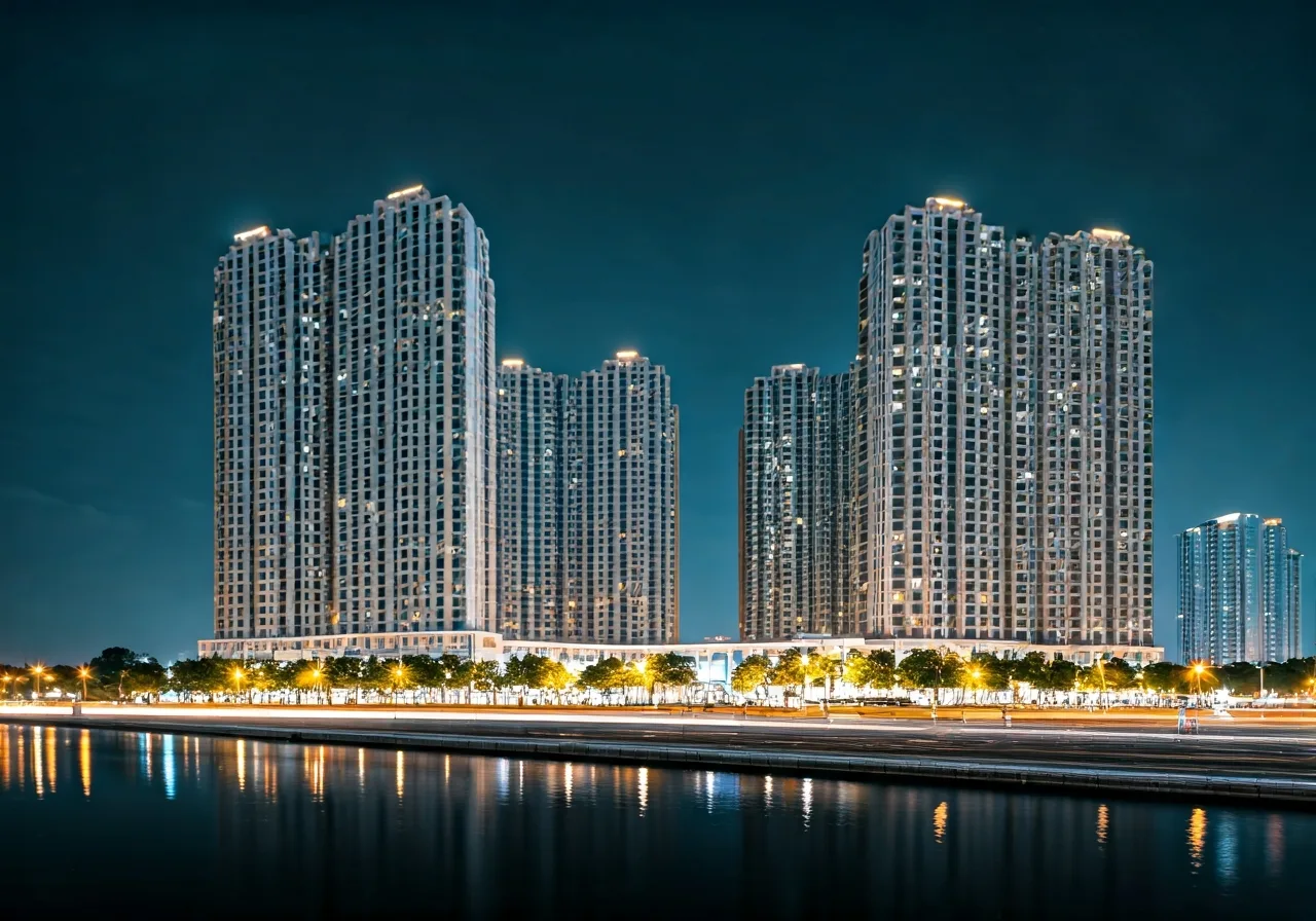Kim Ngan 2 Phan khu tai khu do thi Sun Urban City Ninh Binh - canh dem