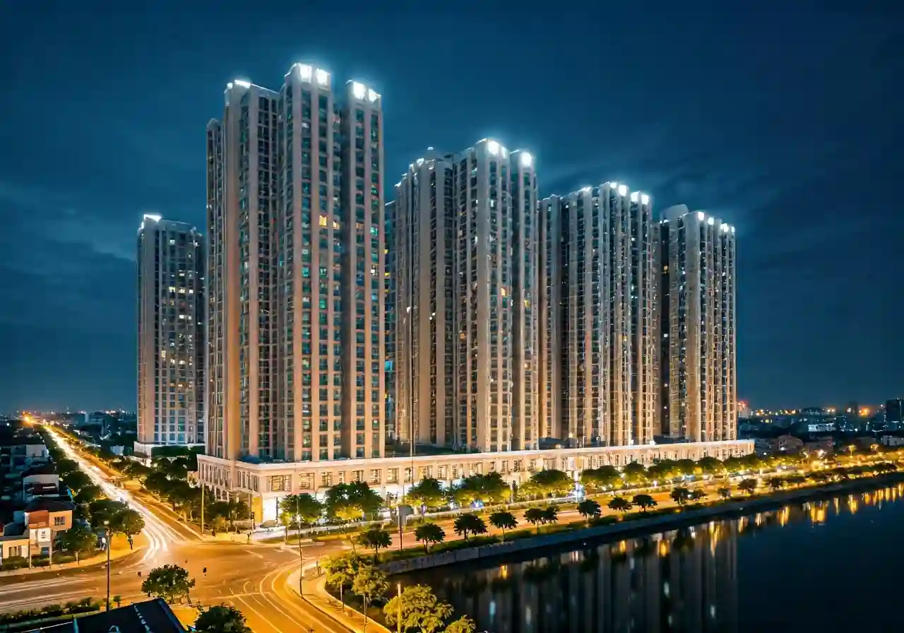 La Celia City Du an khu do thi tai Quang Tri - canh dem