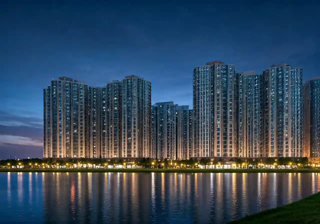 Lakeside Residences Phan khu biet thu tai Thanh Xuan Valley Phu Tho - canh dem