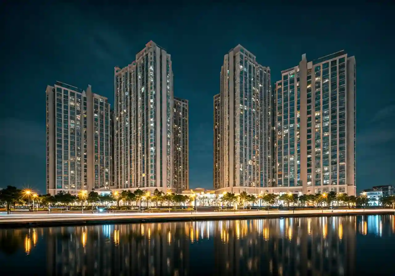Long Thanh Hoa Binh Luxury Resort Du an khu nghi duong tai Hoa Binh - canh dem