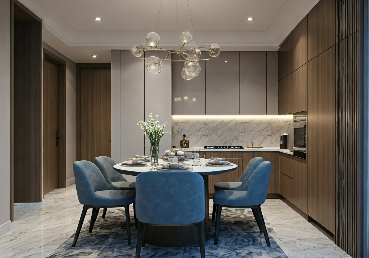 Lumi Prestige Phan khu can ho thuoc Lumi Hanoi - thiet ke bep