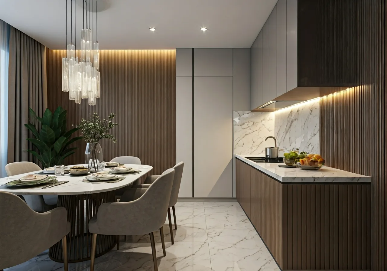 LUMIERE Midtown Phan khu cao tang tai The Global City - thiet ke bep