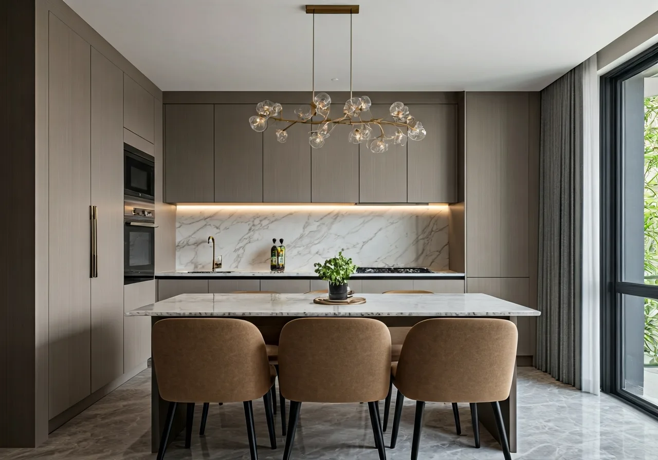 Lumiere Prime Hills Dong Anh - thiet ke bep