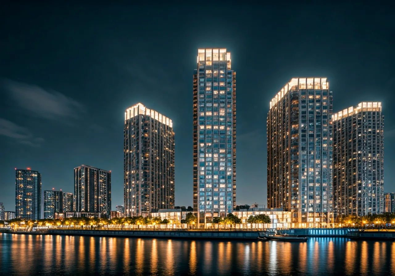 Lumiere Riverside - canh dem