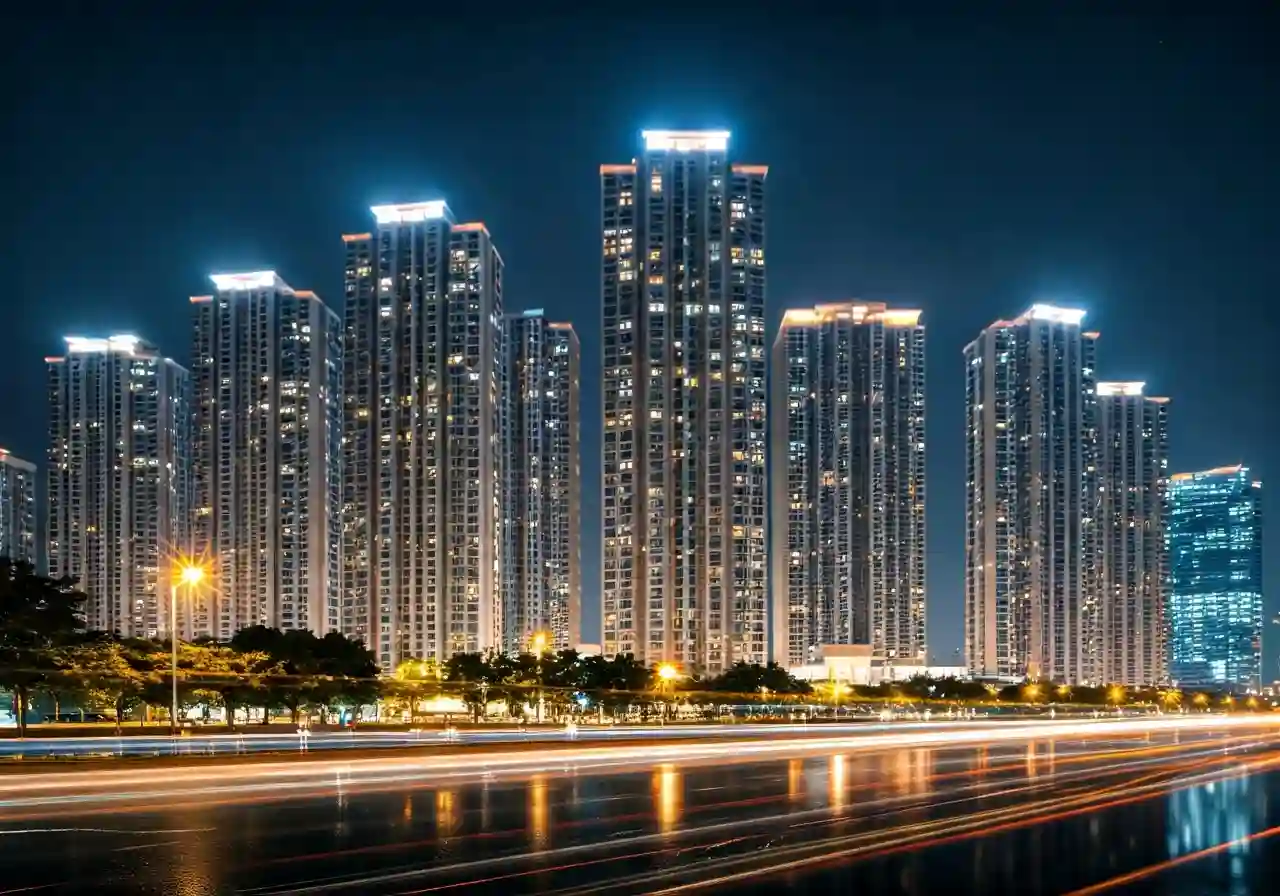 Lusso Saigon Phan khu can ho thuoc La Pura TPHCM - canh dem