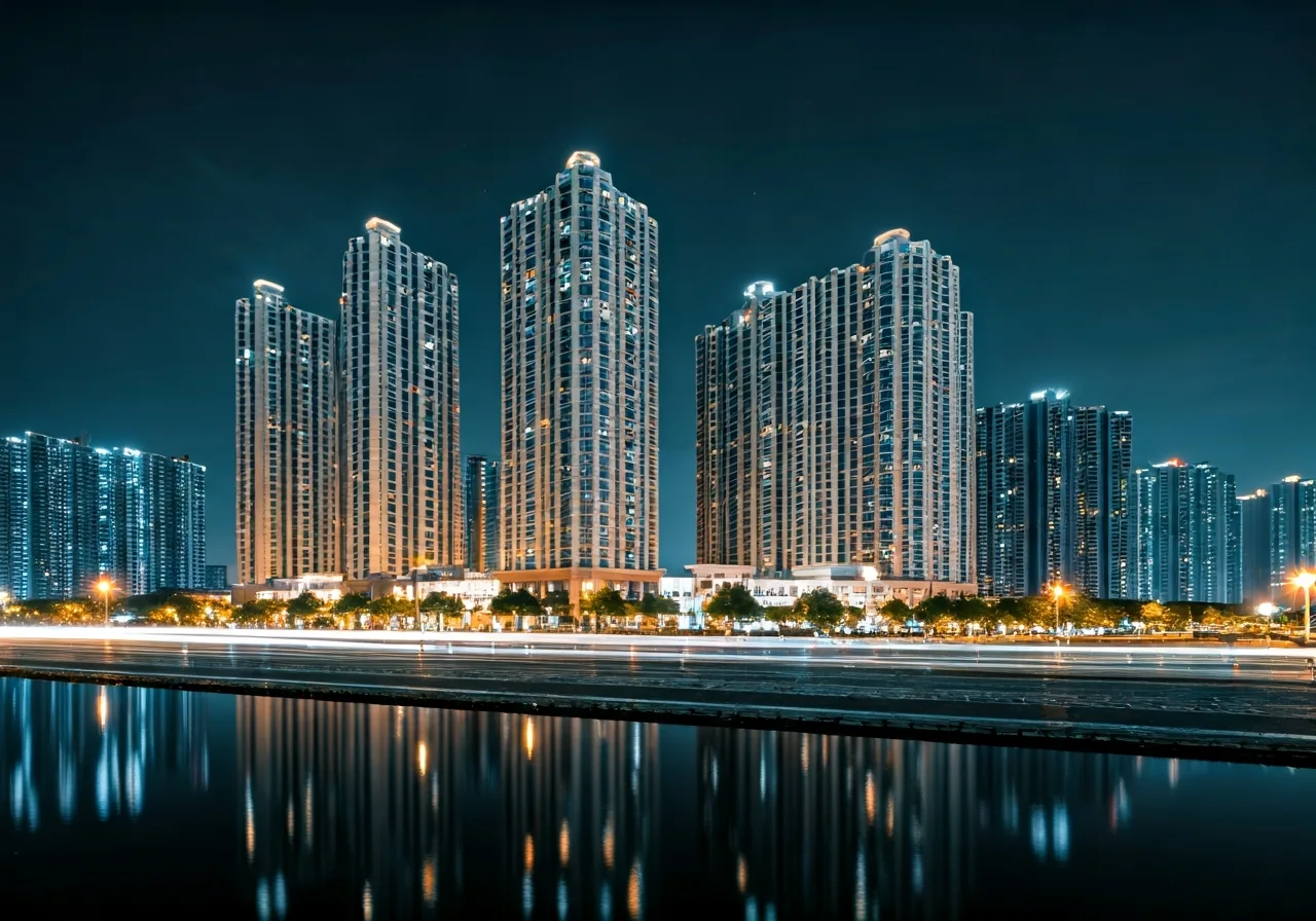 Majestic City To hop biet thu nha pho va can ho tai Hung Yen - canh dem