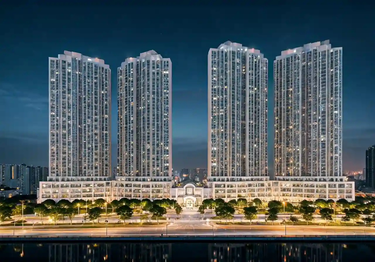 Masteri Grand View Du an can ho thuoc khu do thi The Global City - canh dem