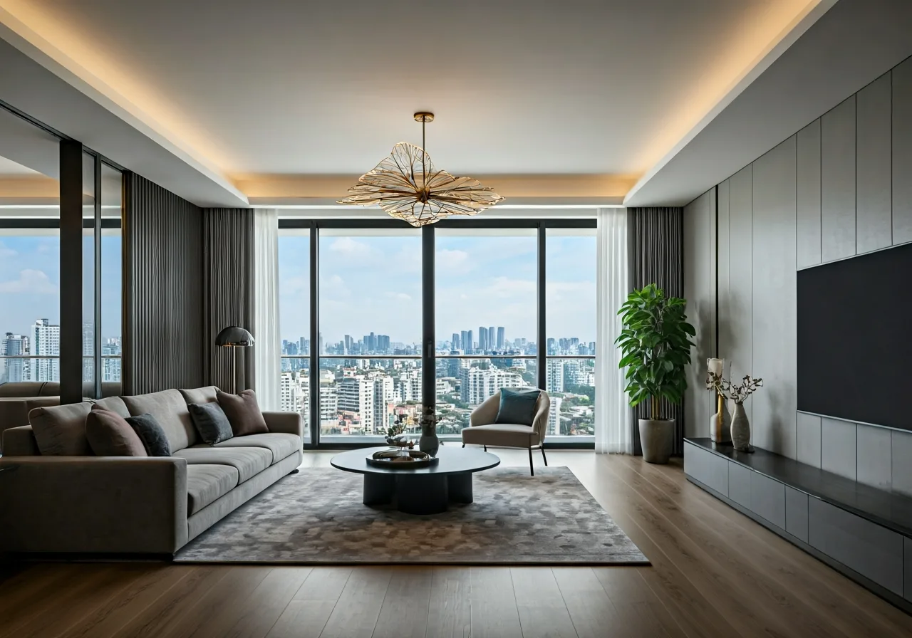 Masteri Sky Quater To hop cao tang thuoc Khu do thi Vinhomes Wonder City - noi that can ho