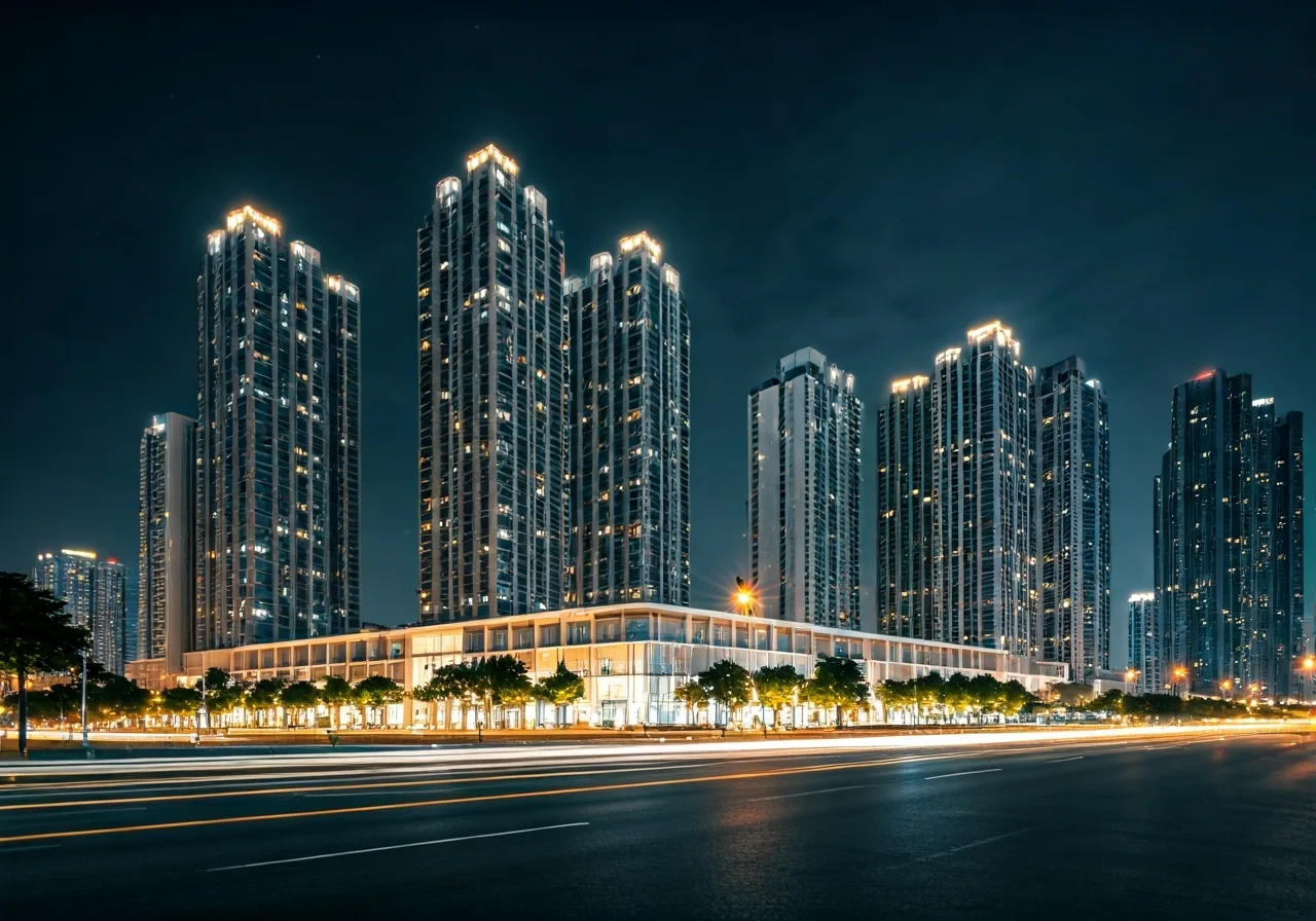 Mia Center Point Du an can ho tai Da Nang - canh dem