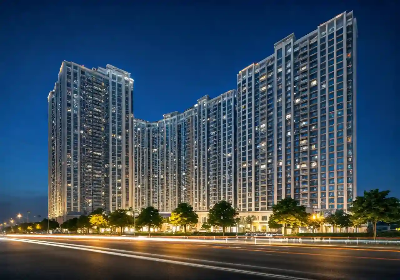 MK Riviera Du an nha o xa hoi tai Khanh Hoa - canh dem