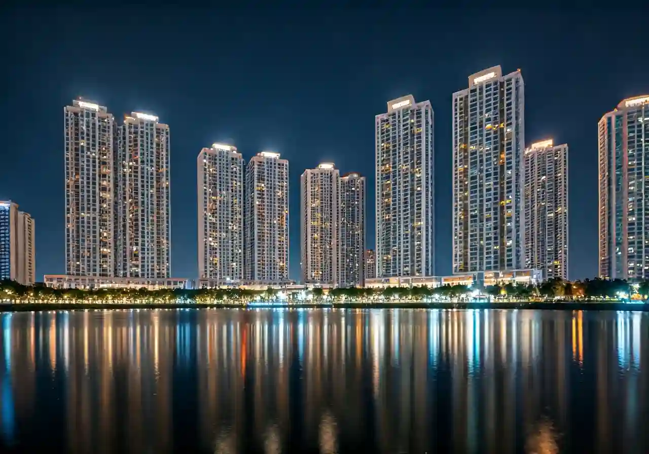 Nam Long II Central Lake Du an khu dan cu tai Can Tho - canh dem