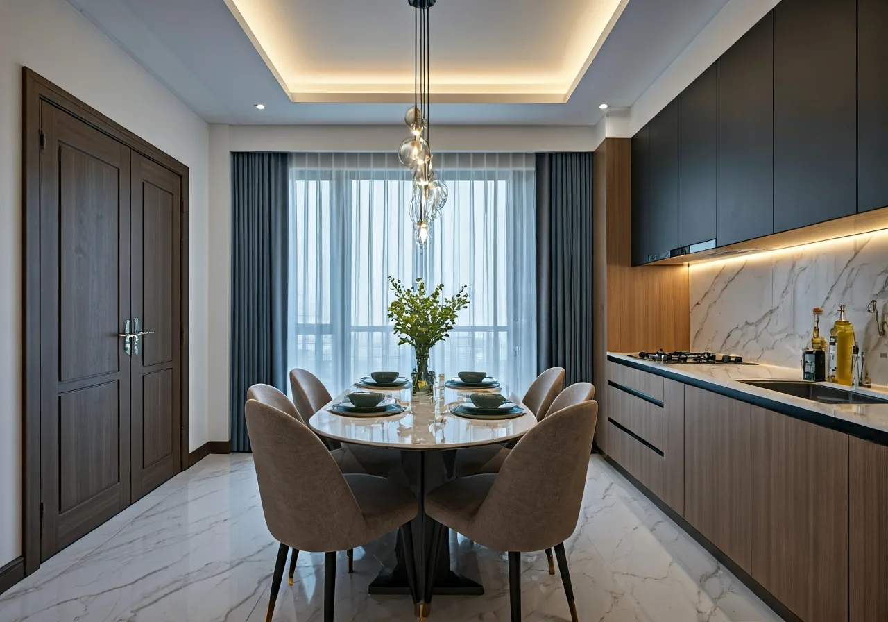 Newstar Homes Du an nha o xa hoi tai Bac Ninh - thiet ke bep