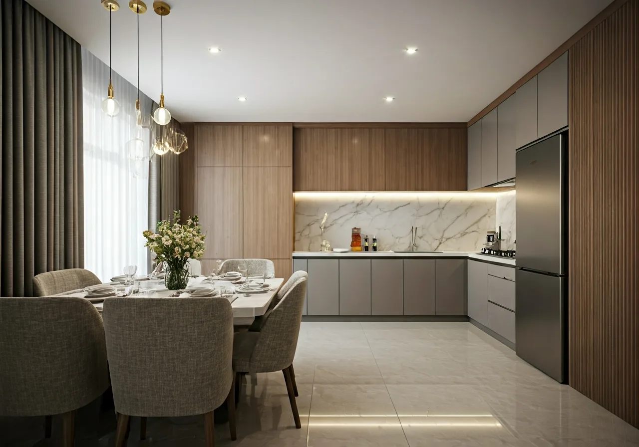 Pearl Residence Du an can ho tai Nghe An - thiet ke bep