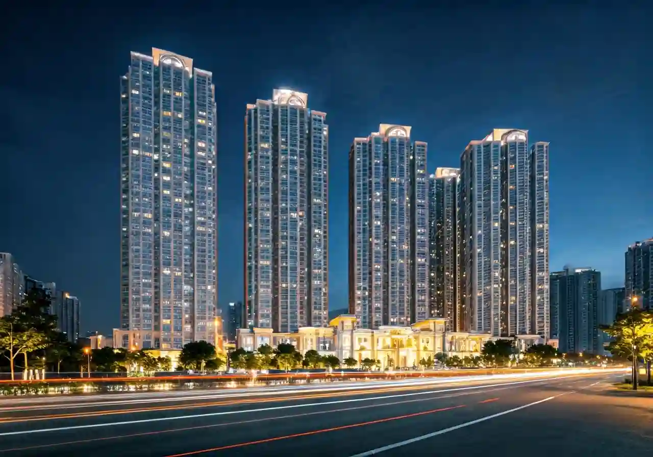 Pearl Residence Du an can ho tai Nghe An - canh dem