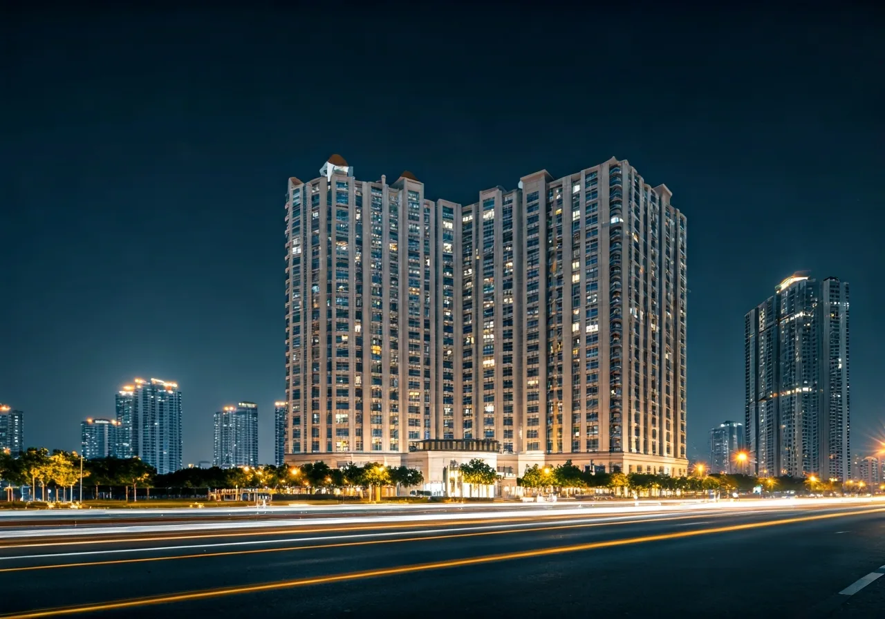 Phan khu An Khang Residence - canh dem