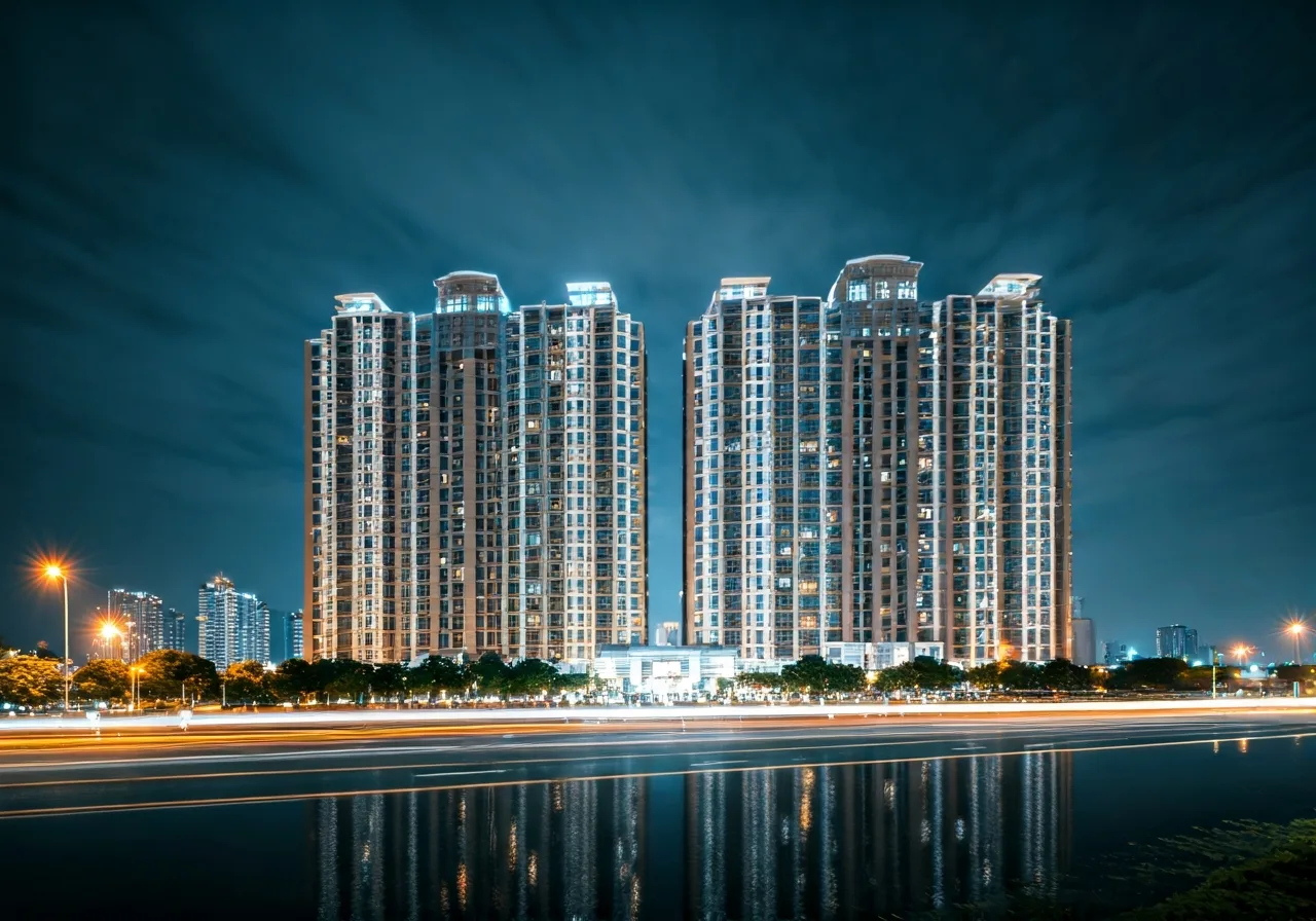 Phan khu Hai Tien Center - canh dem