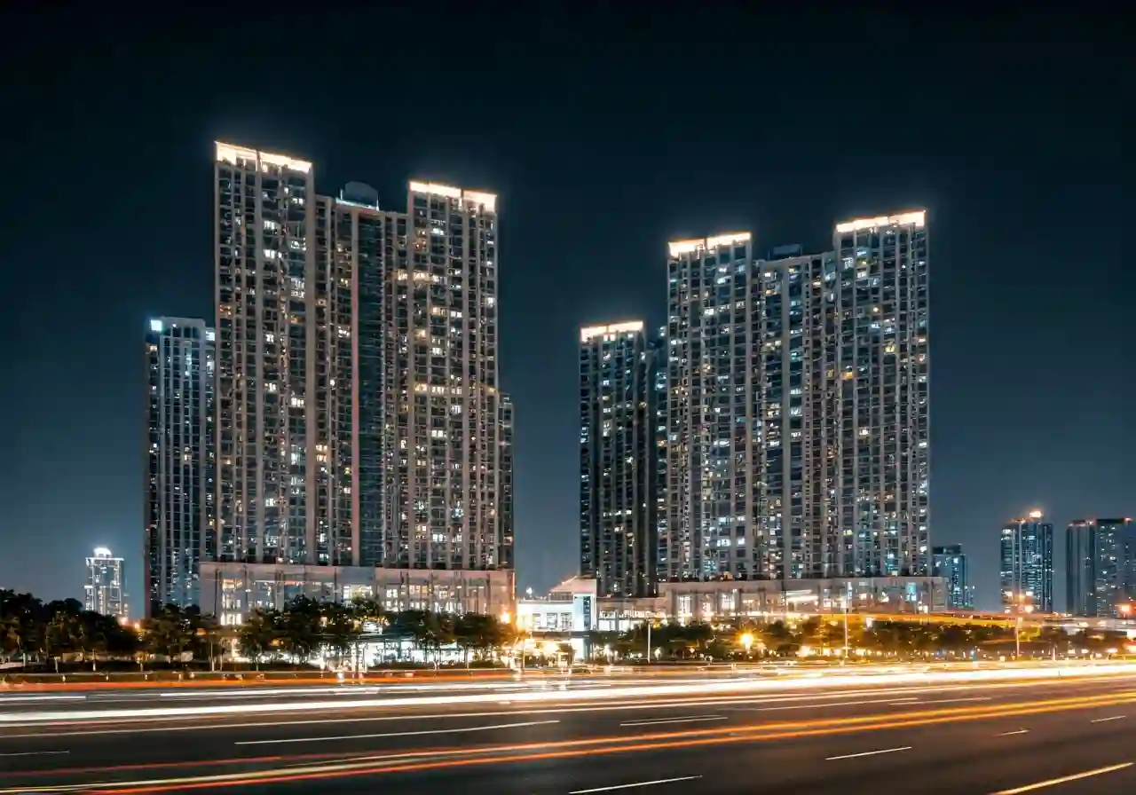 Phan khu Masteri Cosmo Central - canh dem