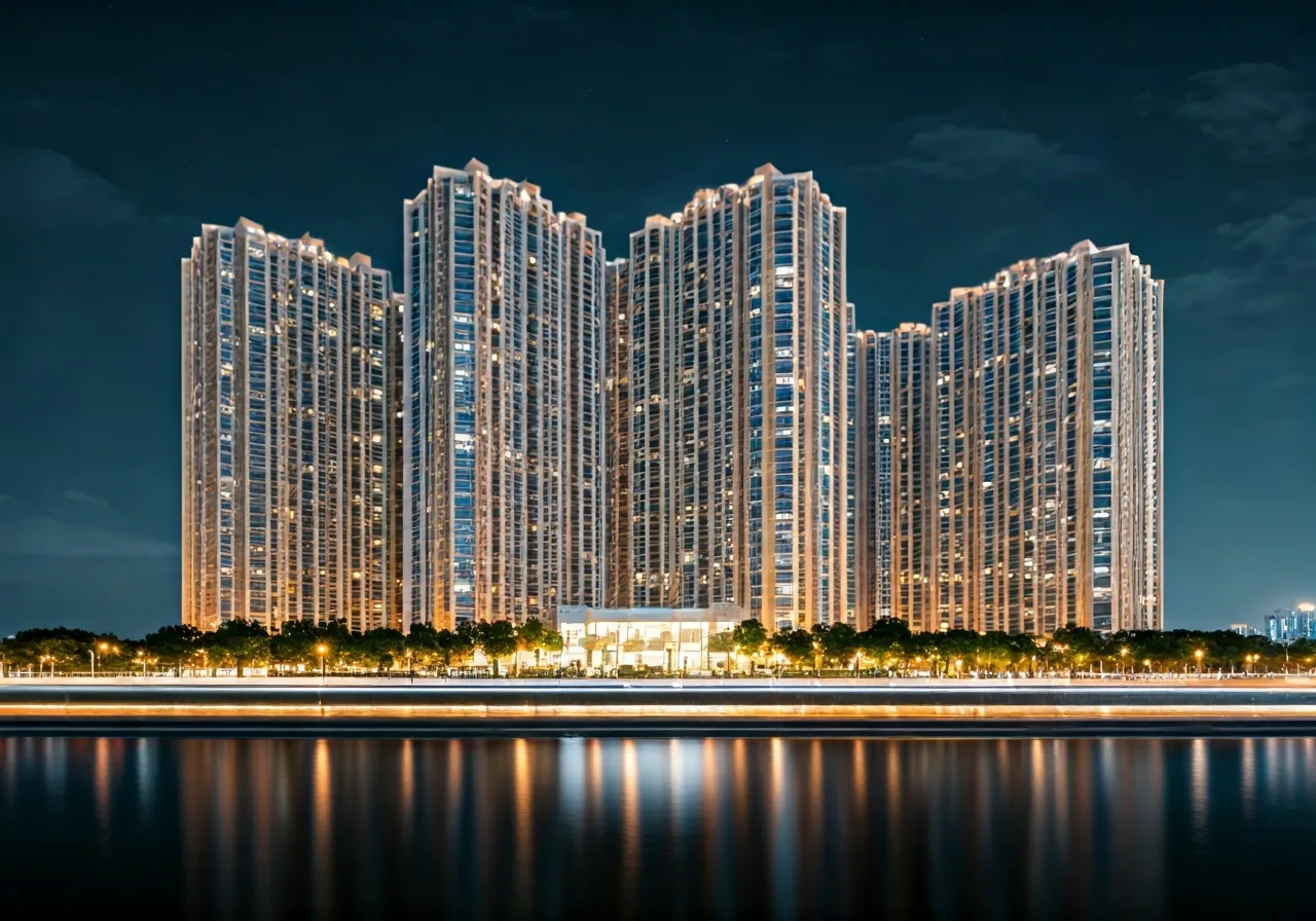 Phan khu Victory Heights - canh dem