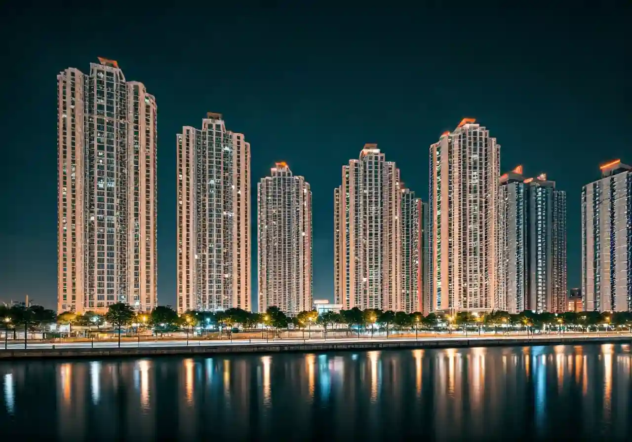 Pho Hien City Khu do thi tai Hung Yen - canh dem