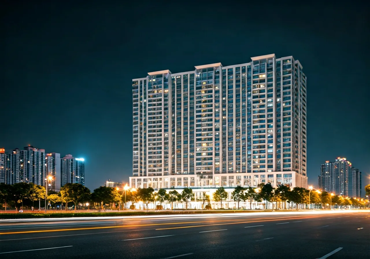Pho Yen City Rise Du an khu do thi tai Thai Nguyen - canh dem