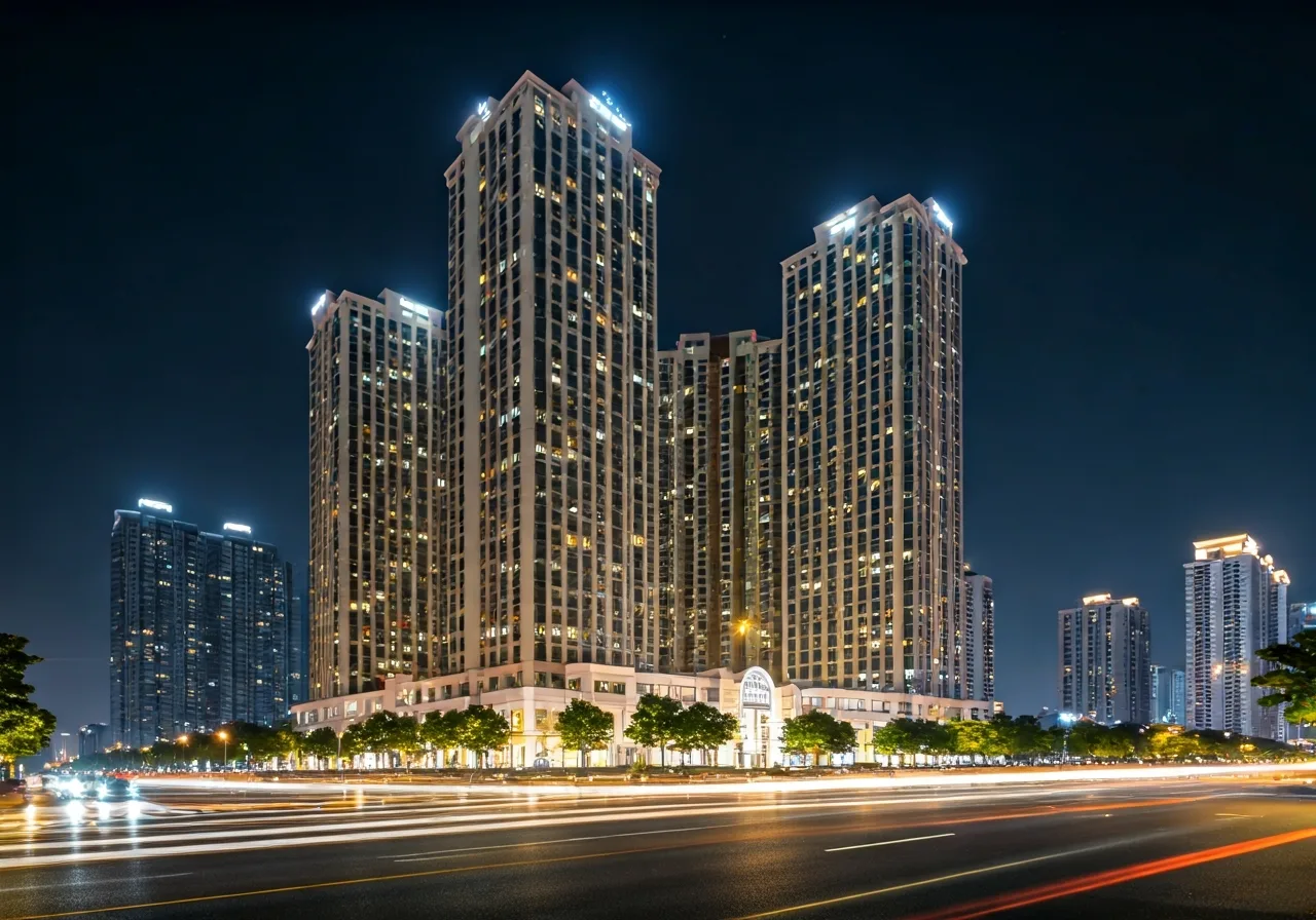 Phuc Dat Tower Tan Uyen Du an nha o xa hoi tai TPHCM - canh dem