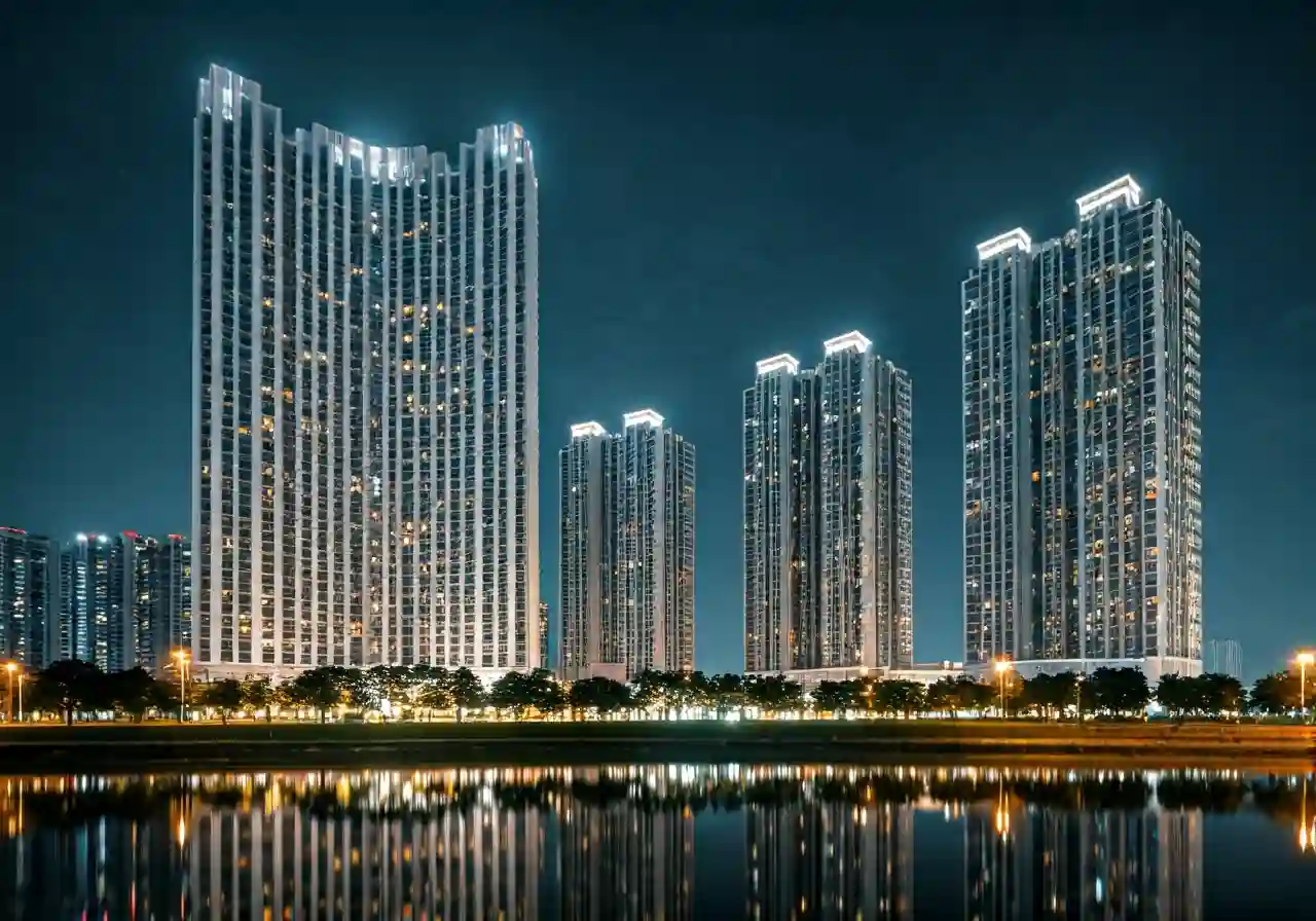 Picity Sky Park Du an can ho tai Binh Duong - canh dem
