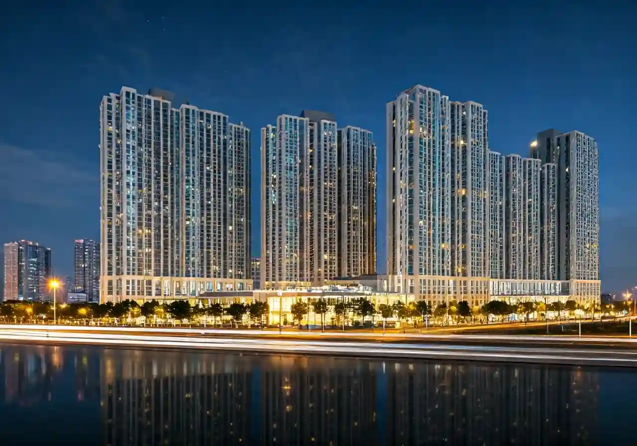 Plevia City Du an khu dan cu tai Gia Lai - canh dem